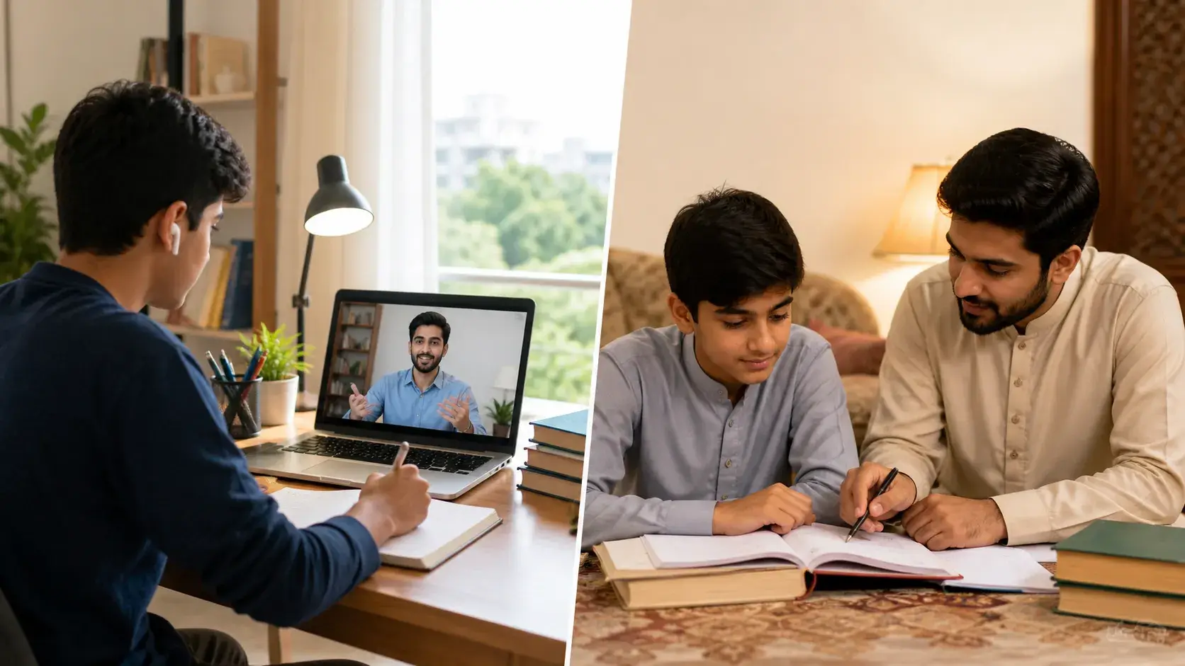 Online vs. Home Tutor